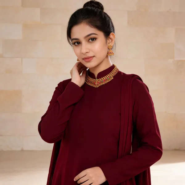 Regal_Heritage_Gold-Tone_Golden_Beeds_Choker_Set