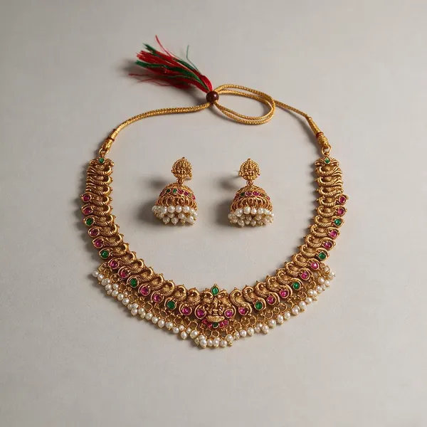 Regal_Heritage_Gold-Tone_Pearl_Beeds_Choker_Set