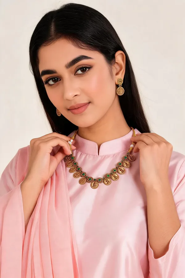 Lakshmi_Coin_Temple_Necklaceset