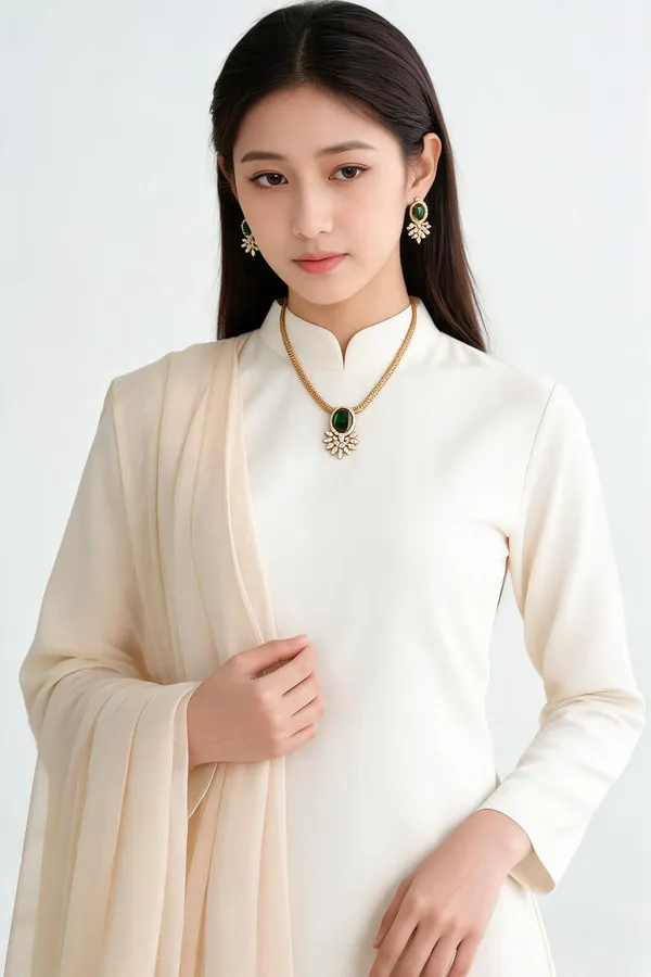 Ethereal_Green-Hued_Minimalist_Jewellery_Set