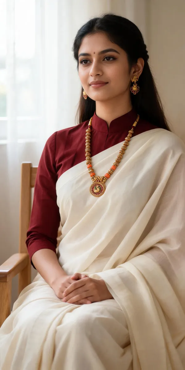 Peacock_Motif_Coral_Bead_Necklace_Set