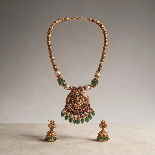 Heritage_Goddess_Pendant_With_Emerald_Beads