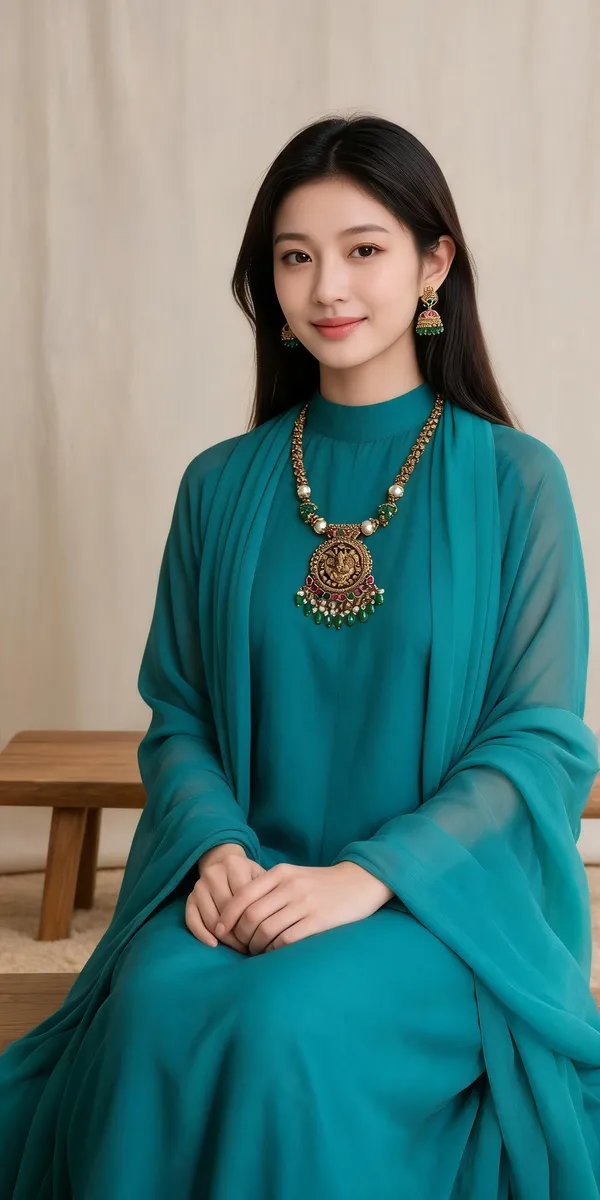 Heritage_Goddess_Pendant_With_Emerald_Beads