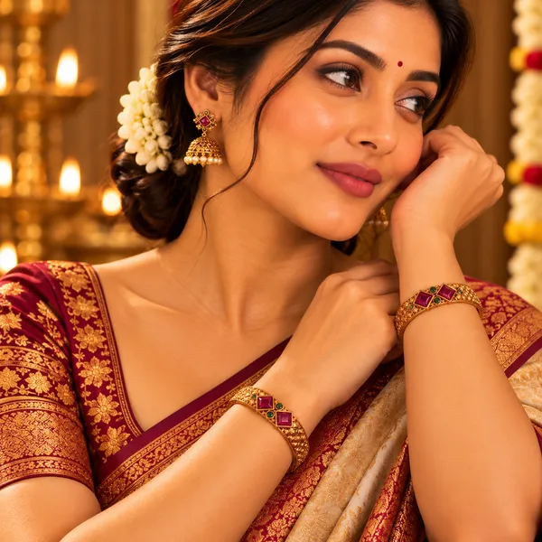 Heritage_Crimson_&_Gold_Filigree_Bangles_Pack_Of_2