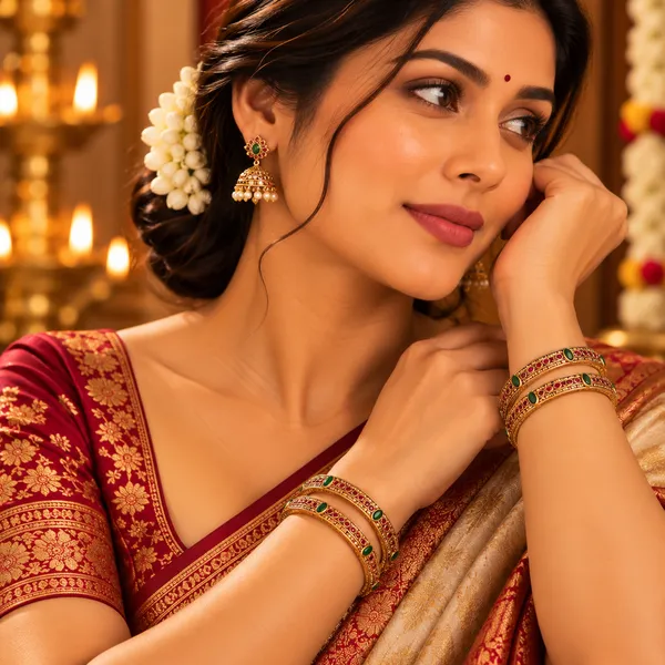 Heritage_Ruby_&_Emerald_Gold_Bangles_Pack_Of_4