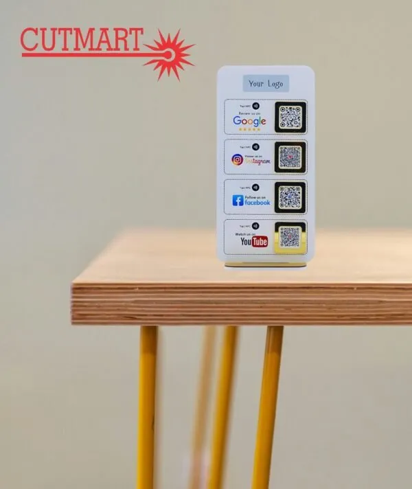 4_In_1customized_Social_Media_Qr_Code_Button_Print_And__mdf_Instagram_Button_Scan_To_Follow_Instagram_Logo_Social_Media_Sign_Let_S_Get_Social_Sign_Sign_For_Small_Business_Owner_Craft_Fair_Business_Sign_Qr_Code_Sign_Design
