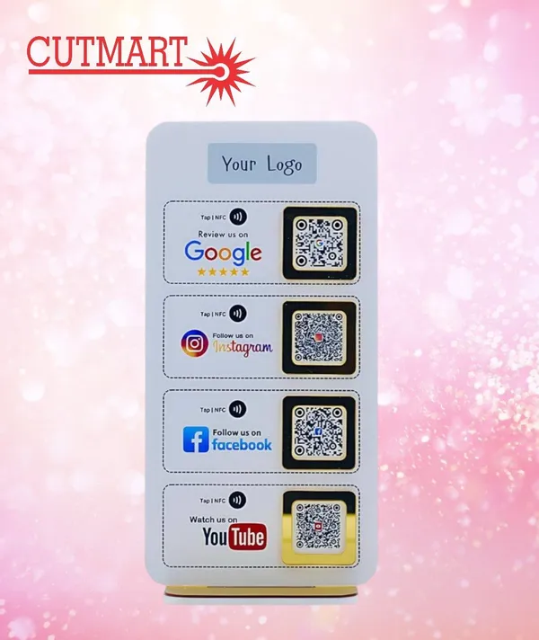 4_In_1customized_Social_Media_Qr_Code_Button_Print_And__mdf_Instagram_Button_Scan_To_Follow_Instagram_Logo_Social_Media_Sign_Let_S_Get_Social_Sign_Sign_For_Small_Business_Owner_Craft_Fair_Business_Sign_Qr_Code_Sign_Design