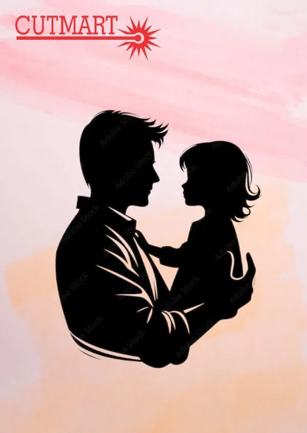Father_And_Daughter__mdf_Mdf_Metal_Wall_Art_Laser_Cut_Metal_Wall_Art_Decor_Premium_Dad_Daughter_Wall_Art