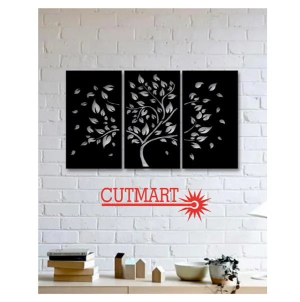 Mdf_Black_Tree_Wall_Decor_35X60_Inch