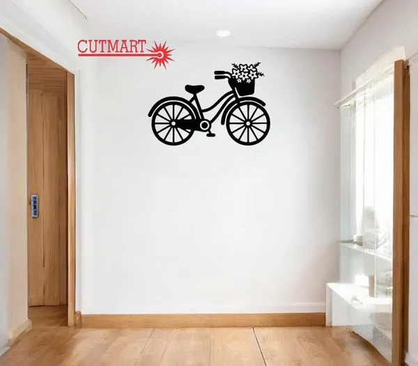 Mdf_Black_Modern_Laser_Cut_Cycle_Wall_Decor_36X24_Inches