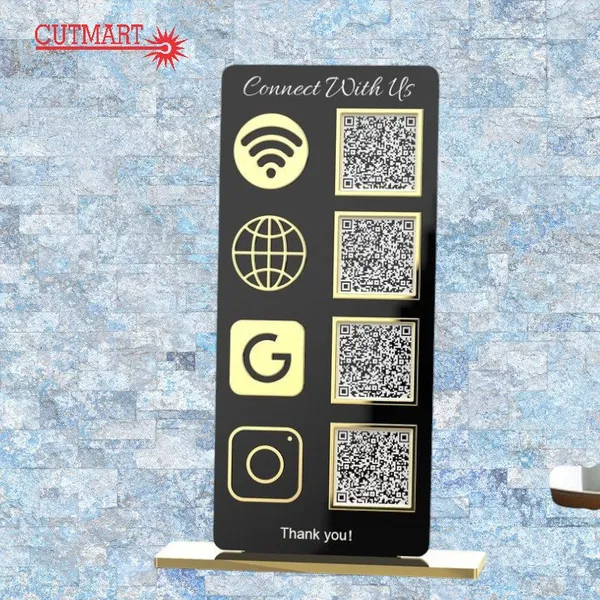 Acrylic_Black_And_Gold_Customizable_Google_Review_Qr_Code_Stand