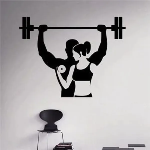 Premium__mdf_Metal_Wall_Art_For_Gym_Girl_Boy_With_Dumbbell_36x24_Inches_Gym_Lover