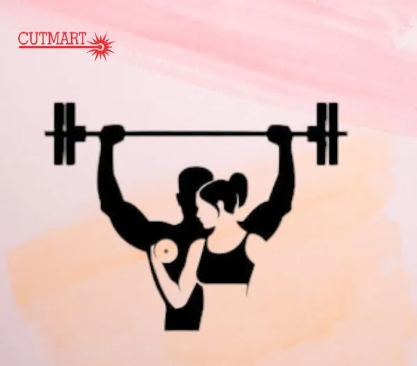 Premium__mdf_Metal_Wall_Art_For_Gym_Girl_Boy_With_Dumbbell_36x24_Inches_Gym_Lover