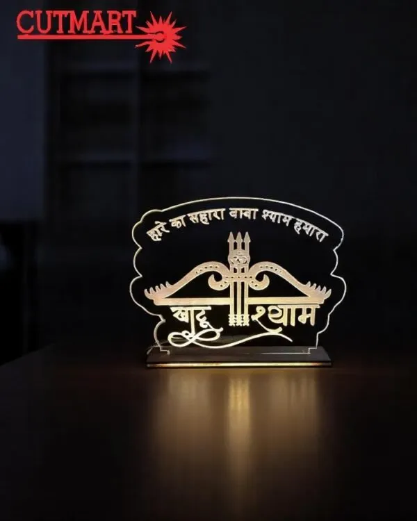 Acrylic_Modern_Khatu_Shyam_Engraved_LED_Photo_Lamp_10X10_In