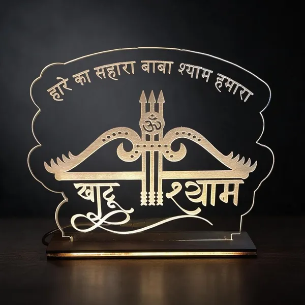 Acrylic_Modern_Khatu_Shyam_Engraved_LED_Photo_Lamp_10X10_In