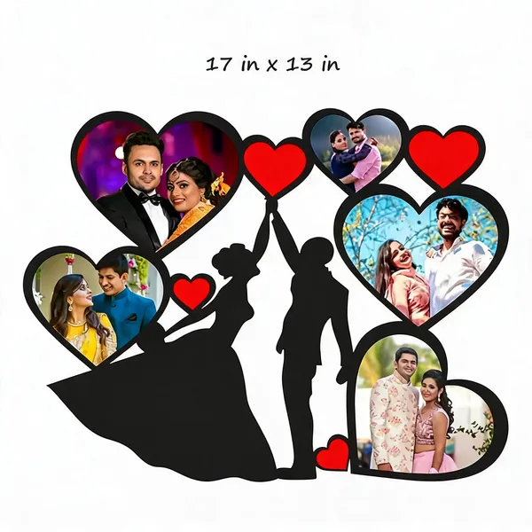 Mdf_Black_Customized_Photo_Wall_Decor_Frame