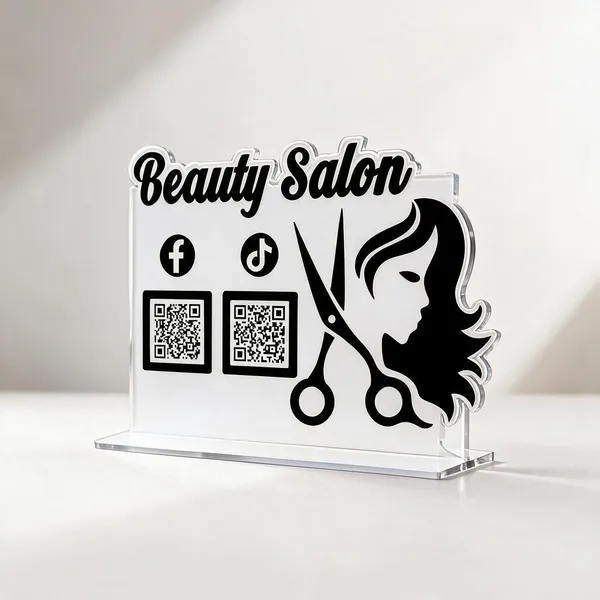 Acrylic_Black_And_White_Salon_Customizable_Qr_Code_Stand