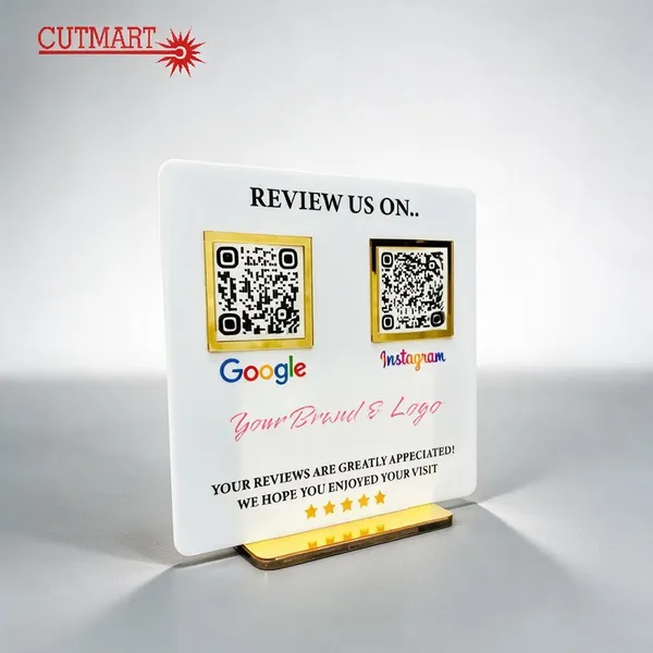 Acrylic_Customizable_Instagram_Qr_Code_Stand_Gold_And_White