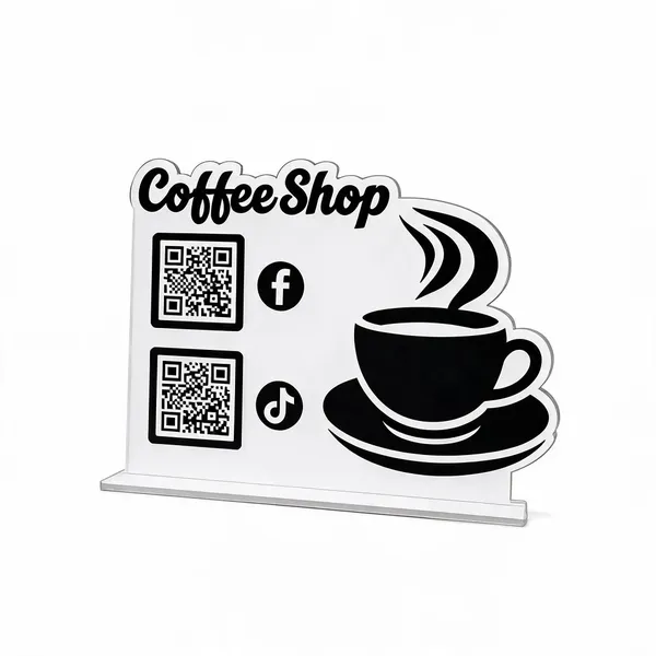 Acrylic_Black_And_White_Cafe_Restaurant_Customizable_Menu_Qr_Code_Stand