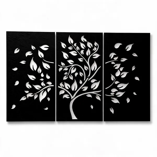 Mdf_Black_Tree_Wall_Decor_35X60_Inch