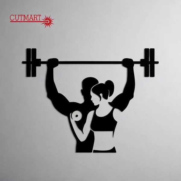 Mdf_Black_Gym_Dumbbell_Boy_Girl_Laser_Cut_Wall_Art_36X24_Inches