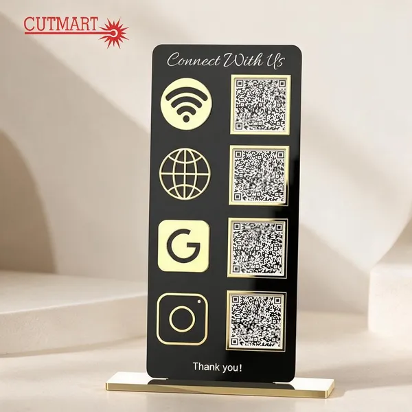 Acrylic_Black_And_Gold_Customizable_Google_Review_Qr_Code_Stand