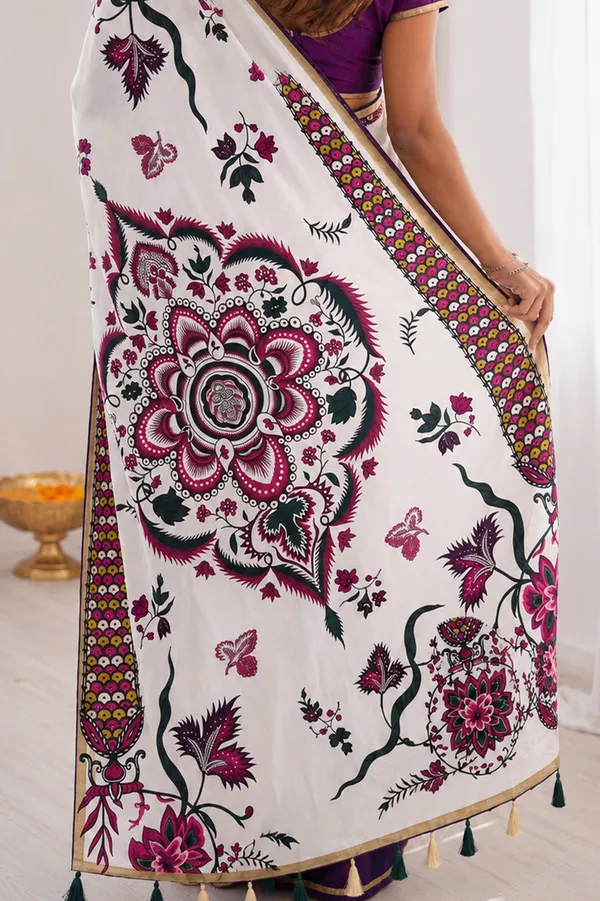 Deep_Purple_Mul_Cotton_Silk_Floral_Print_Saree_For_Women