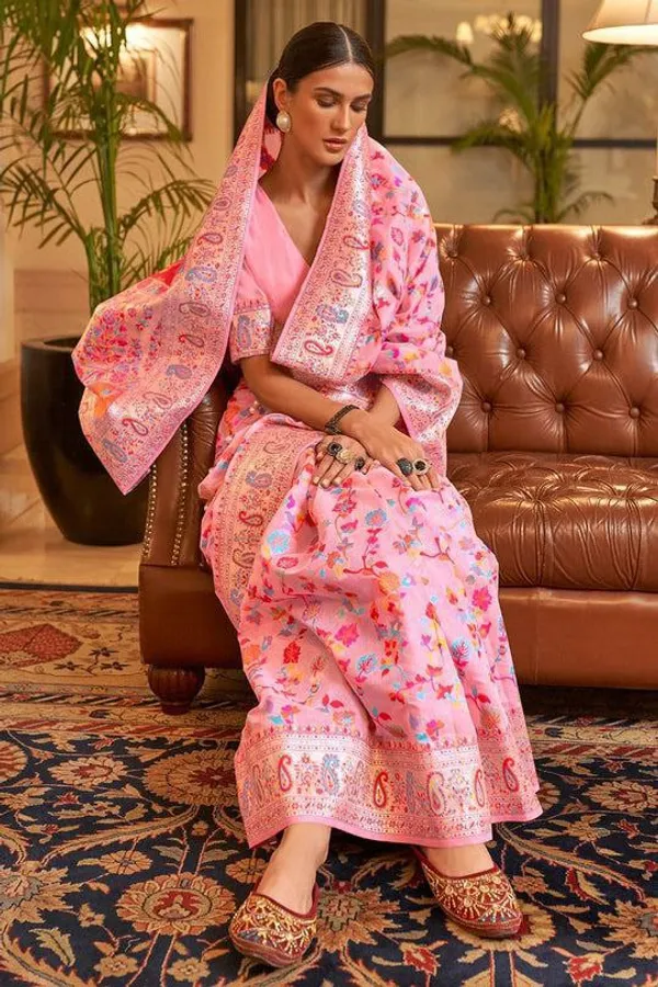 Pink_Banarasi_Soft_Printed_Saree_For_Women