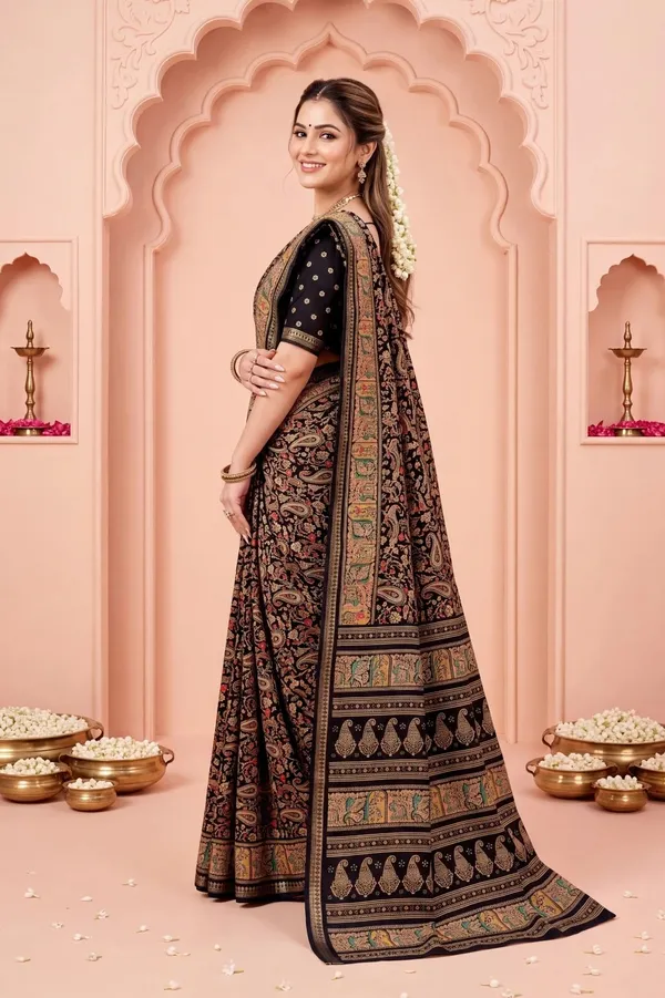 Magenta_Georgette_Printed_Saree_For_Women