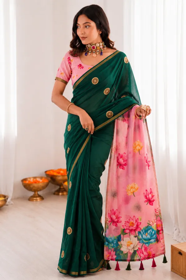 Pink_Green_Mul_Cotton_Silk_Floral_Print_Saree_For_Women