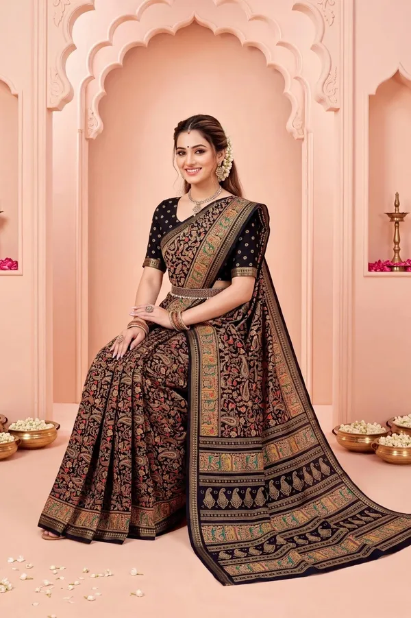 Magenta_Georgette_Printed_Saree_For_Women