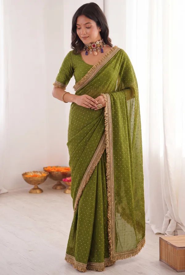 Teal_Two_Tone_Space_Silk_Embellished_Saree_For_Women