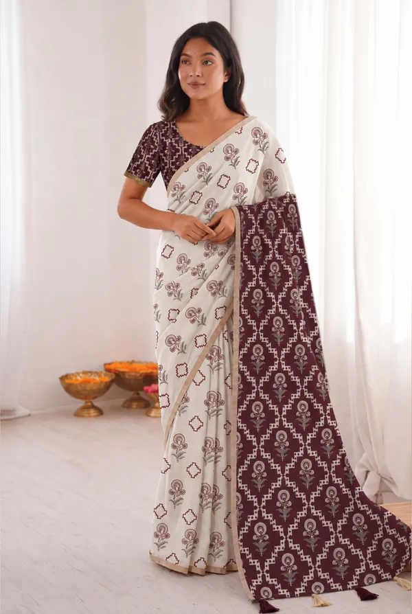 Cream_Maroon_Mul_Cotton_Printed_Saree_For_Women