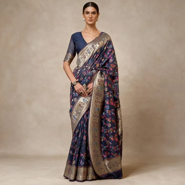 Blue_Banarasi_Soft_Saree_For_Women