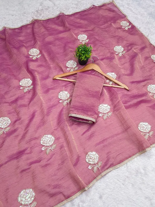 Onion_Pink_Salsa_Embroidered_Saree_For_Women