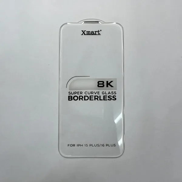 Xmart_8K_Borderless_Diamond_Curved_Tempered_Glass_Screen_Protector_For_Iphone_16_Plus
