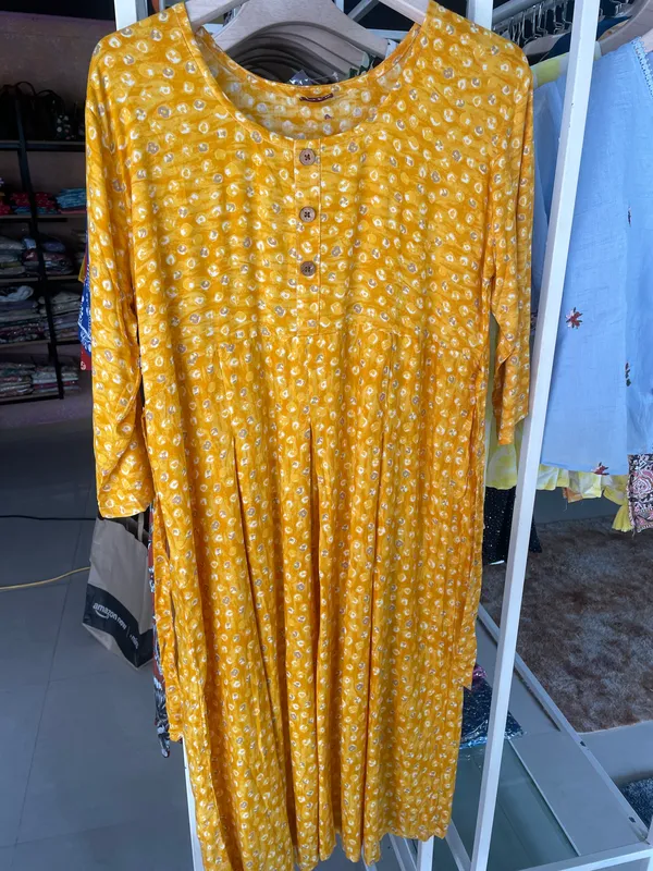 Mustard_Printed_A-Line_Dress_for_Women