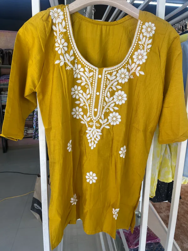 Mustard_Embroidered_Floral_Kurti_for_Women