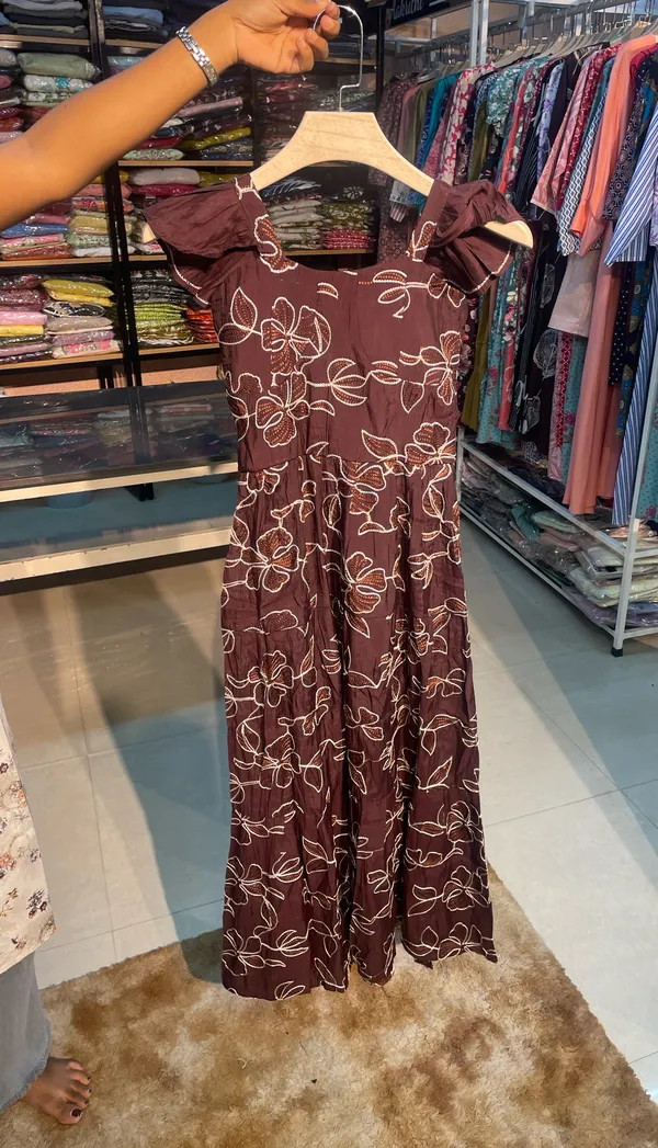 Brown_Floral_Off_Shoulder_Maxi_Dress_for_Women