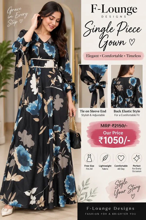 Black_Floral_Fit_And_Flare_Gown_For_Women