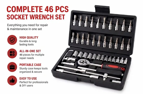 46_Pcs_Socket_Wrench_Tool_Set_with_Ratchet_Handle,_Sockets,_Screwdriver_Bits