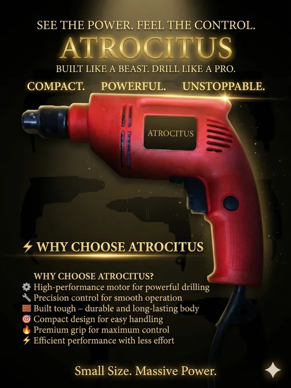 Atrocitus_Red_Copper_10Mm_Power_Drill_For_Diy_Projects