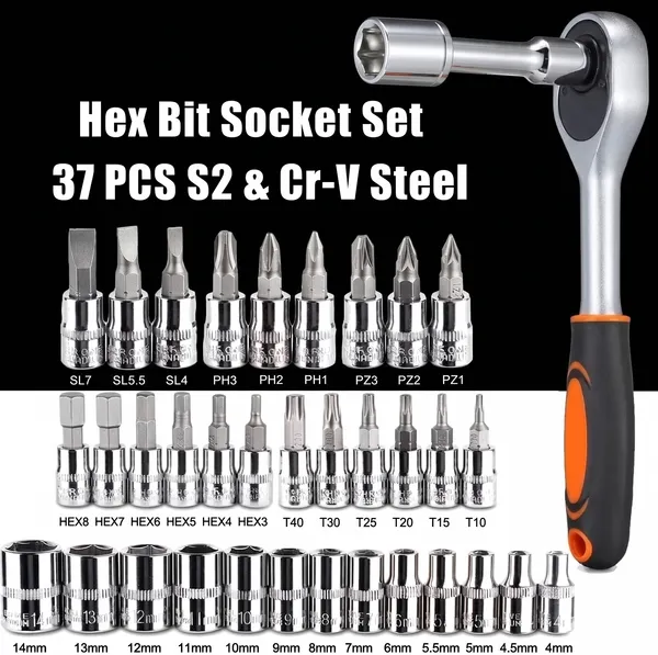 Atrocitus_Orange_Cr-V_12-Piece_Hex_Socket_Set_1/2_Drive