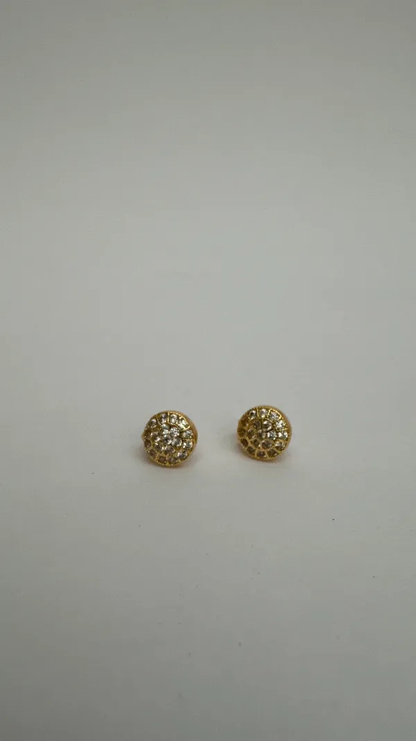 Gold_Tone_Round_Stud_Earrings_for_Women