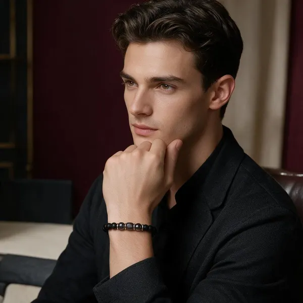 Black_Beaded_Bracelet_For_Men