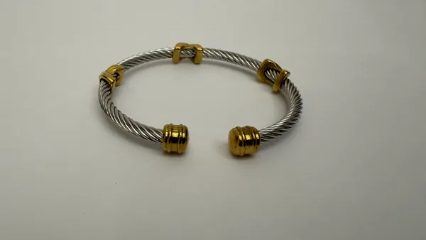Silver_Gold_Tone_Twisted_Cuff_Bracelet_for_Adults