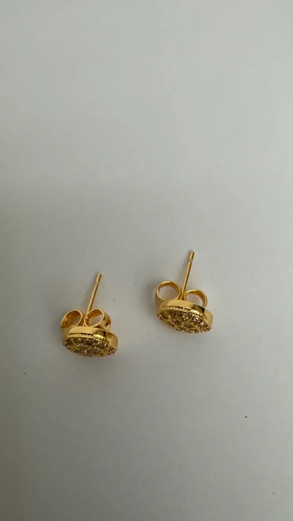 Gold_Tone_Round_Stud_Earrings_for_Women