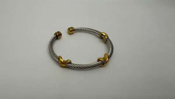 Silver_Gold_Tone_Twisted_Cuff_Bracelet_for_Adults