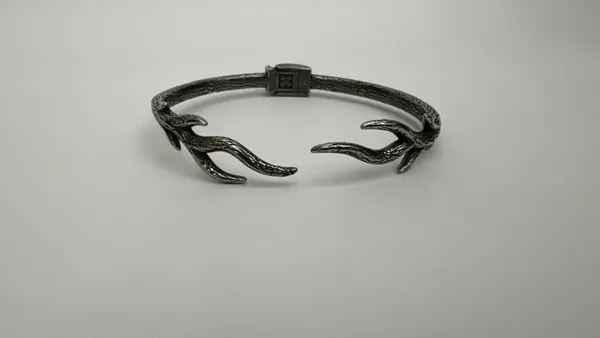 Black_Textured_Antler_Cuff_Bracelet_for_Men