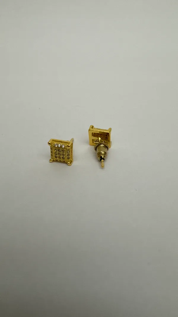 Gold_Tone_Square_Stud_Earrings_for_Women